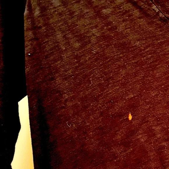 Elan Sz M Black Ruffle Sleeve V-Neck Top - Picture 5 of 5